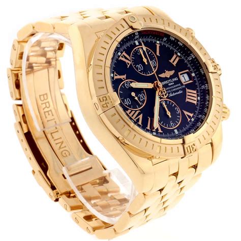 breitling chronomat evolution 18k rose gold|Breitling b13352 Chronomat chronometer.